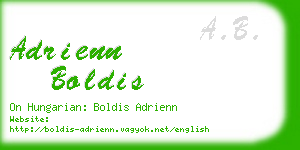 adrienn boldis business card